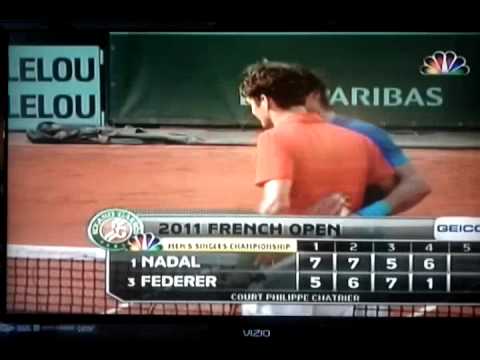 ローランギャロス 全仏オープン 2011 決勝戦（ファイナル）　 フェデラー vs ナダル Second Set Tiebreak