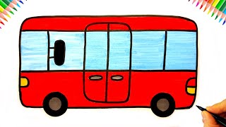 Otobüs Çizimi - Otobüs Nasıl Çizilir? - Kolay Otobüs Çizimi - Kolay Çizimler
