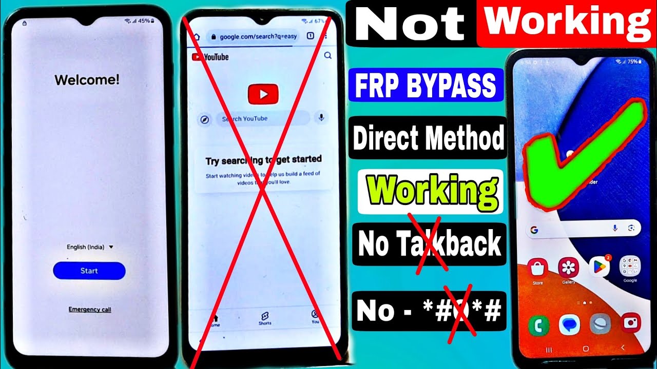 All Samsung FRP Bypass 2025(Easy Work) Android 13-14-15 All Samsung FRP Bypass 2025(Easy Work) Android 13-14-15
