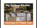 DIY Outdoor Kitchen 4 to 8 ft Telescoping module