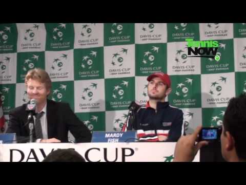 Mardy Fish and Jim クーリエ Interview at Davis Cup Quarter決勝戦（ファイナル）　