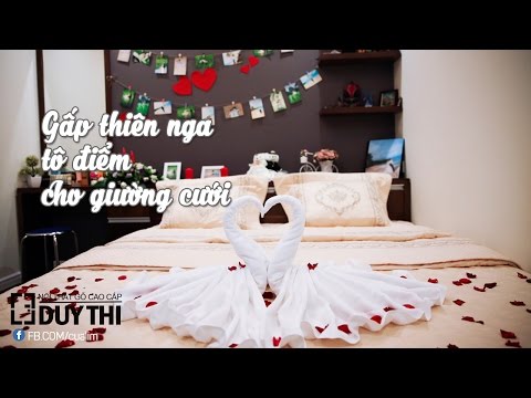 Trang trí giường cưới ấn tượng trong vòng 2 nốt nhạc