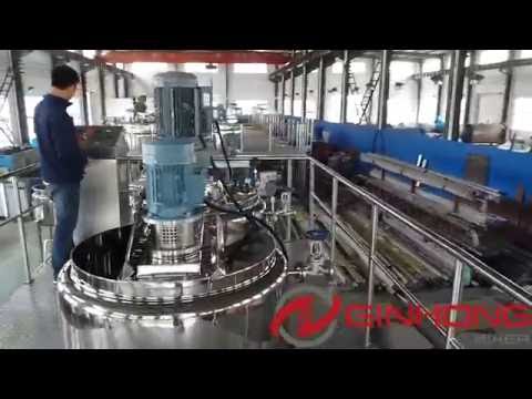 YX-500 mixing tank and LZ-500 dual shaft mixer for making rice protein solution