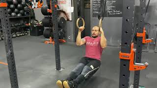 L-Sit Ring Pull-Up