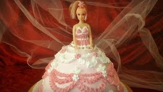Barbie Doll Princess cake- Cupcakes- How to Decorate ...