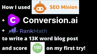 Download lagu How I Wrote a 13K Word Blog Posts With SEO Minion, Jasper.ai & Scored 100/100 With Rank Math SEO
