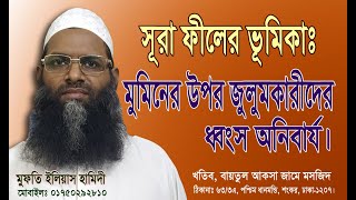 Bangla waz, Mufti Ilias Hamidi, সূরা ফীলের ভূমিকা, মুমিনের উপর জুলুমকারীদের ধ্বংস অনিবার্য। Bangla waz, Mufti Ilias Hamidi, সূরা ফীলের ভূমিকা, মুমিনের উপর জুলুমকারীদের ধ্বংস অনিবার্য।