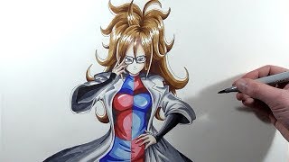 Drawing Android 21 - Dragon Ball Fighterz