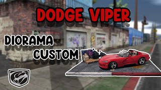 DIORAMA DODGE VIPER (c'est la première fois que je tente se style de diorama)