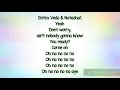 Vedo Ft. Natasha Mosley - 4 Walls (Lyrics)