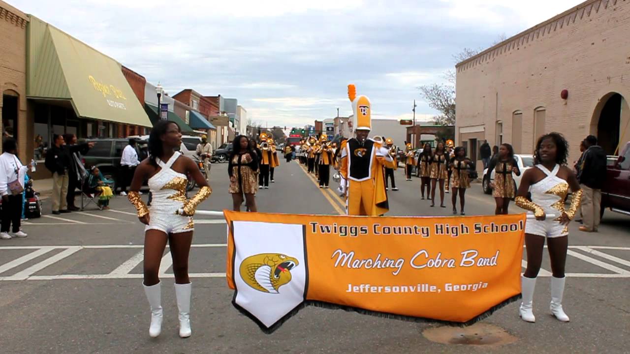 Twiggs County Marching Cobras at the Cochran Georgia MLK Jr Parade