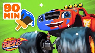 Makeover Machines #36 w/ Super Wheels Blaze! | Games for Kids | Blaze and the Mo