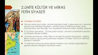 Osmanlı Fetih Siyaseti 7.sınıf Sosyal Bilgiler