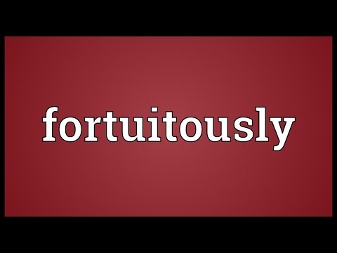 Header of fortuitously