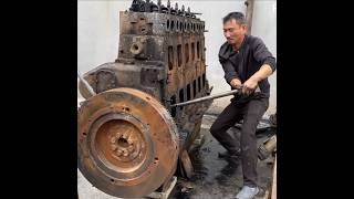 Restoration Old Damaged Weichai 8170Zc1000 5Engine Weichai Marine Engine Restoration Skills