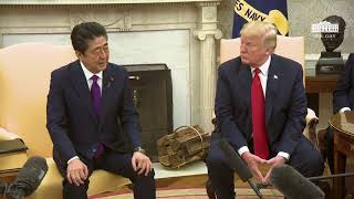 President Trumps Meets with the Prime Minister of Japan