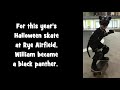 William Watson - Age 6 - Halloween "Black Panther Skate" at Rye Airfield