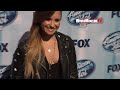 Demi Lovato All Smiles arriving at American Idol Season 13 Finale Redcarpet