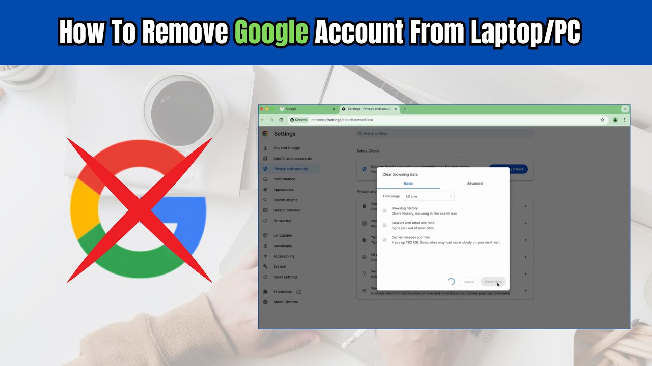 How To Remove Google Account From Laptop/PC Tutorial How To Remove Google Account From Laptop/PC Tutorial