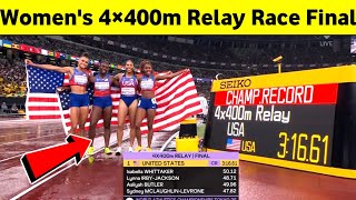 Womens 4400M Relay Race Final Tokyo World Athletics Championships 2025, Usa Wins 4400M