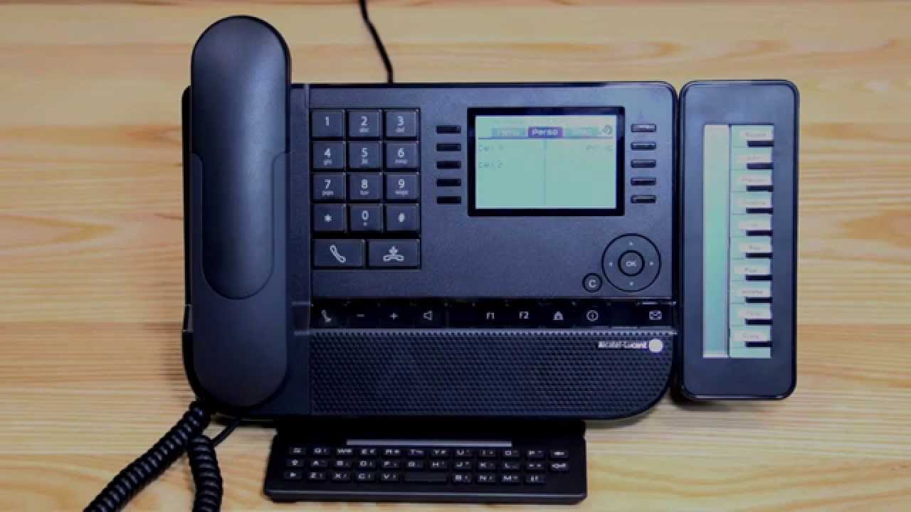 Alcatel Lucent 8039 Executive Handset User Guide - YouTube