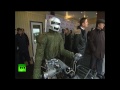 Military cyborg biker presented to Putin