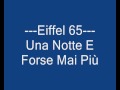 Eiffel 65 - Una Notte E Forse Mai PIù