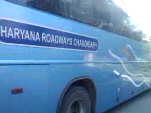 Delhi to chandigarh volvo bus service by Haryana roadways. Ticket price is 