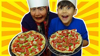 Toprak ve Şaduman Abla Komik Pizza Yaptı