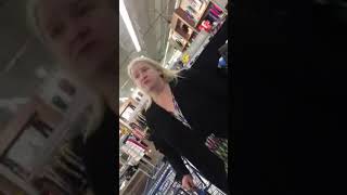 Crazy Possessed Lady Losing It At New Haven, MI Meijer (NSFW)