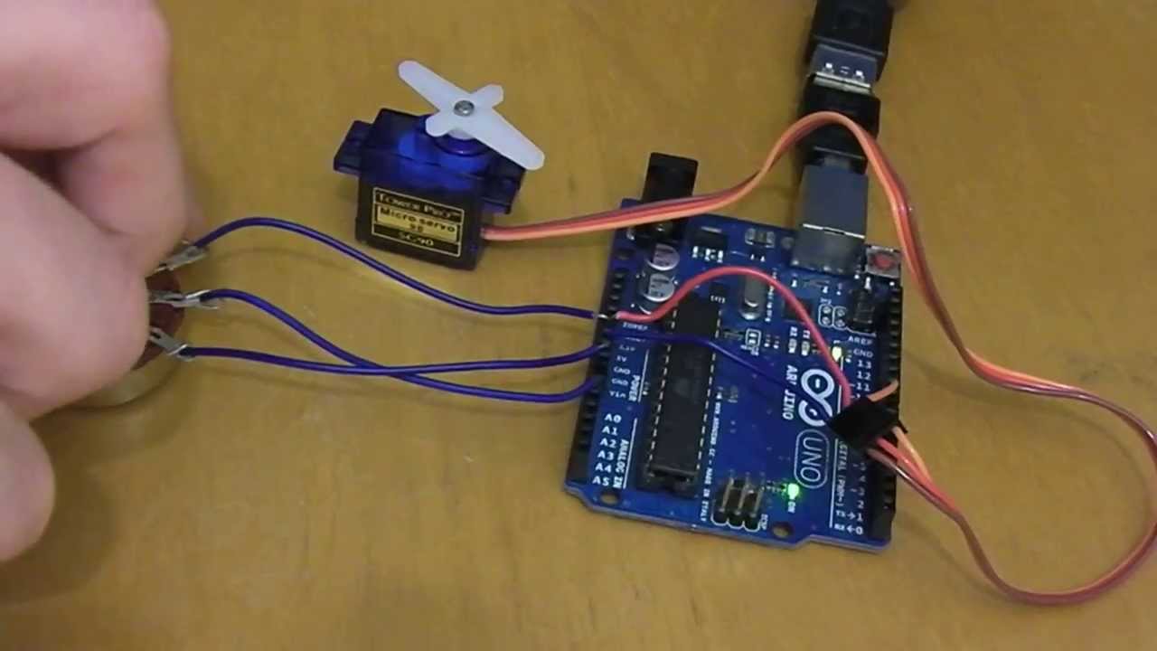 How To Connect Servo To Arduino & Control With Potentiometer Knob