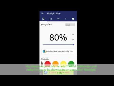 Bluelight Filter - Android App Review android app review