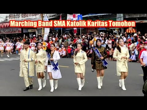 Kerennya..Marching Band SMA Katolik Karitas Tomohon 17.08.2022