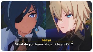 Dainsleif Meets Kaeya In Sumeru Cutscene Genshin Impact 3.5