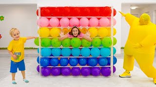 Крис и мама: конкурс «Кубик из воздушных шаров» и другие забавные истории для детей