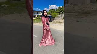 Rekomendasi Satin Long Dress Satin Licin Cantik