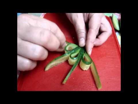Украшения из огурца своими руками
