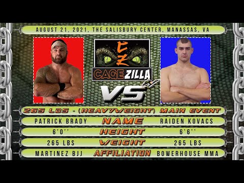 Partick Brady VS Raiden Kovacs CZ62 Main Event