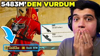 OHAAA 😲 5483 METREDEN ADAMI VURDUM !! (P90 + AMR EFSANE İKİLİ) PUBG Mobile