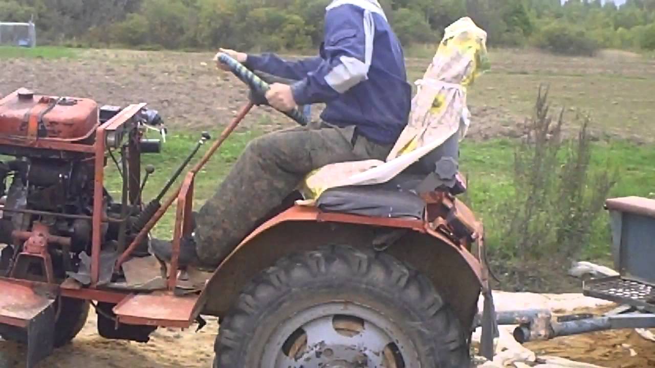 Самодельный трактор с двигателем мотоколяски Самодельный трактор с двигателем мотоколяски