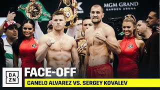 Canelo & Sergey Kovalev Weigh-In Ahead Of Light Heavyweight Clash