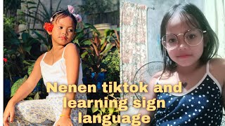 Nenen Tiktok And Learning Sign Language Vlogs