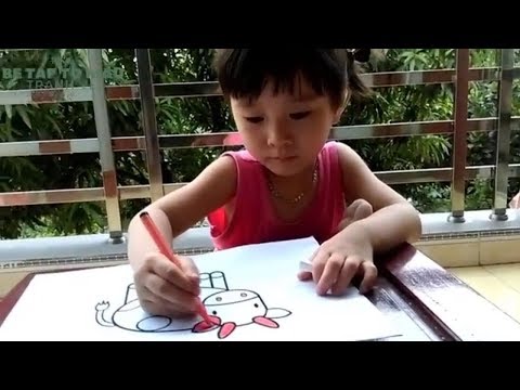 Bé Tô Màu Con Vật - Tô Màu Con Bò Sữa - Tranh Tô Màu Cho Bé
