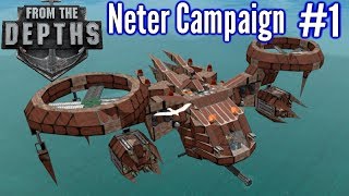 From The Depths Ep 1 Wooden Drones Neter Campaign Gameplay