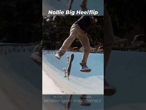 Satisfying Nollie Big Heelflip - Anthony Grant #skate #skatetricks