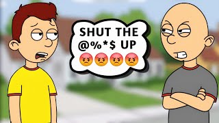 Clic Caillou Says A Bad Word To Caillougrounded