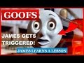 goofs found in james learns a lesson all of the mistakes