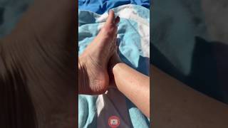 Stella Caucasian Mature Big Feet & Sole In Park Shorts