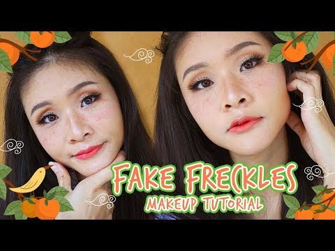 Fake Freckles Makeup Tutorial Trend - YouTube