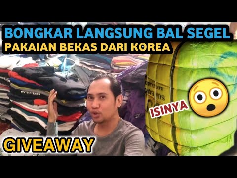 Eksklusif bongkar ball segel dari korea pakaian bekas branded giveaway info ball pakaian import